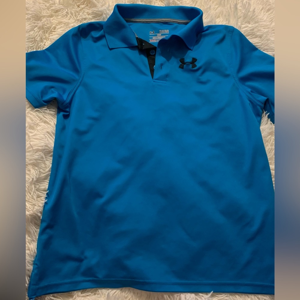 Under Armour Blue Polo Shirt.
